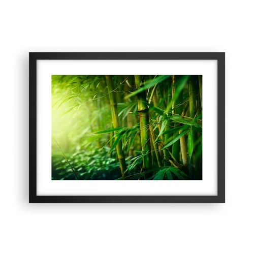 Poster in black frame - Getting to Know the Green - 40x30 cm