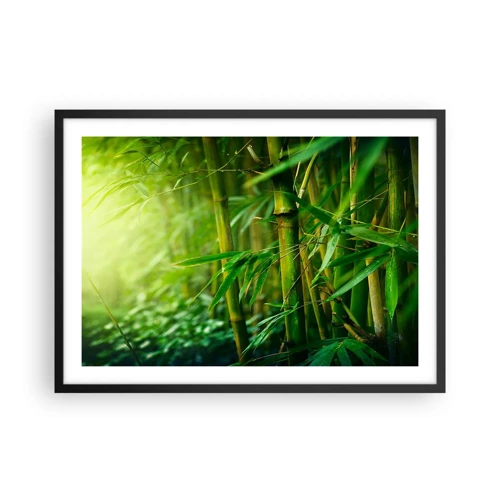 Poster in black frame - Getting to Know the Green - 70x50 cm