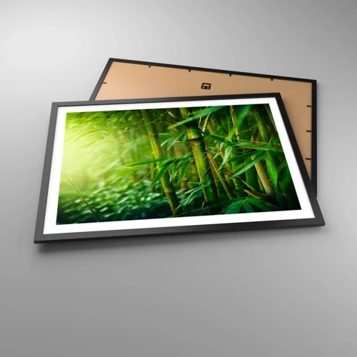 Poster in black frame - Getting to Know the Green - 70x50 cm