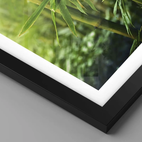 Poster in black frame - Getting to Know the Green - 70x50 cm