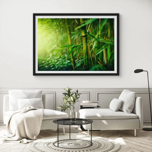 Poster in black frame - Getting to Know the Green - 70x50 cm