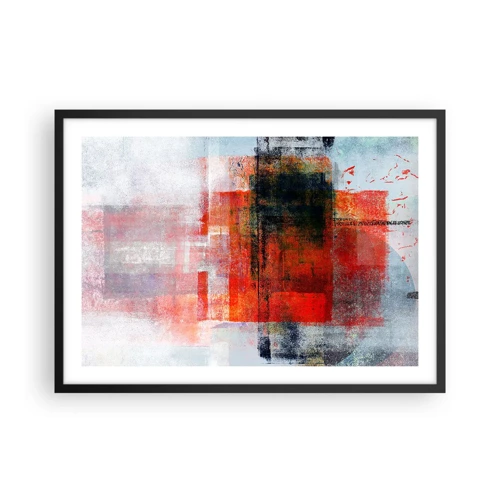 Poster in black frame - Glowing Composition - 70x50 cm