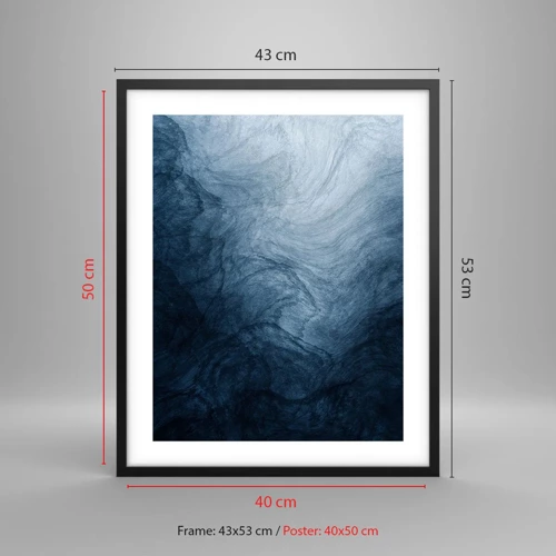 Poster in black frame - Going Deep - 40x50 cm