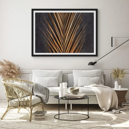 Poster in black frame - Gold of the Tropics - 70x50 cm