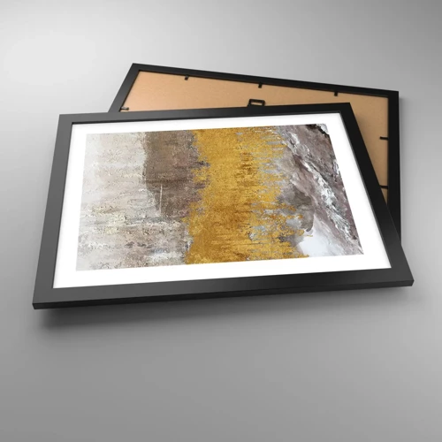 Poster in black frame - Golden Blast - 40x30 cm