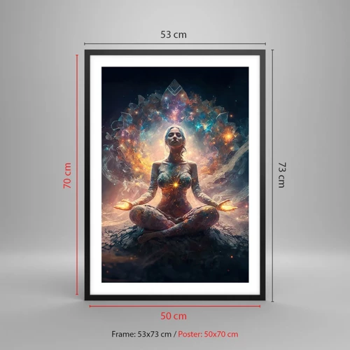 Poster in black frame - Good Energy Flow - 50x70 cm