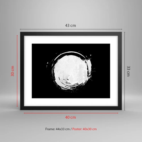 Poster in black frame - Good Solution - 40x30 cm