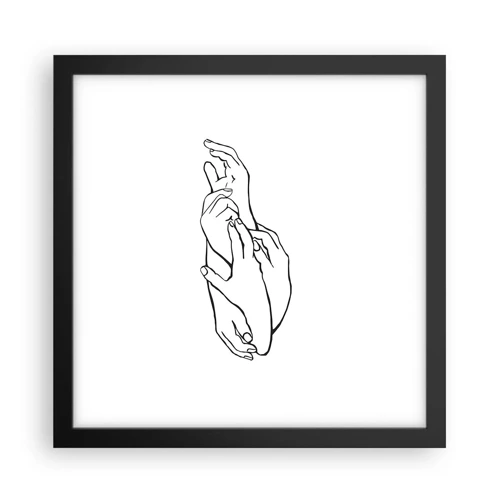Poster in black frame - Good Touch - 30x30 cm