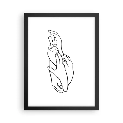 Poster in black frame - Good Touch - 30x40 cm