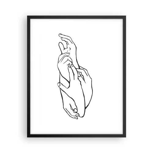 Poster in black frame - Good Touch - 40x50 cm