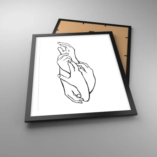 Poster in black frame - Good Touch - 40x50 cm