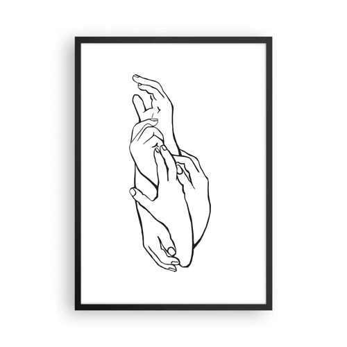 Poster in black frame - Good Touch - 50x70 cm