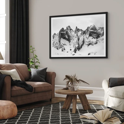 Poster in black frame - Granite Ridge - 40x30 cm