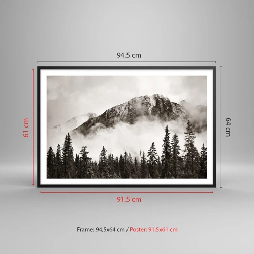 Poster in black frame - Granite Ruler - 91x61 cm