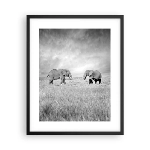 Poster in black frame - Grey Is Beautiful - 40x50 cm