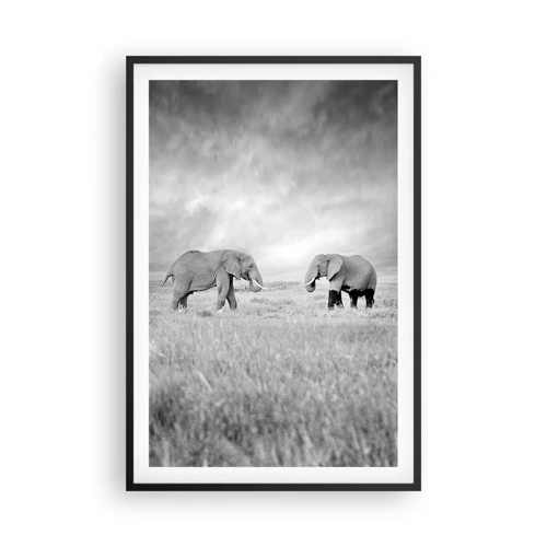 Poster in black frame - Grey Is Beautiful - 61x91 cm