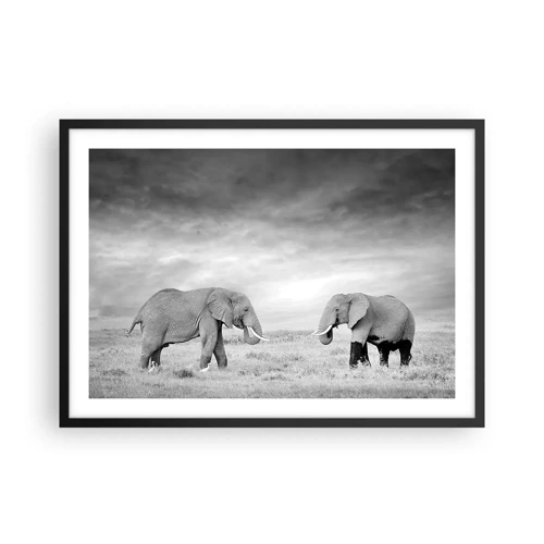 Poster in black frame - Grey Is Beautiful - 70x50 cm