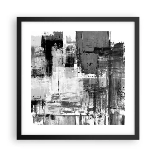 Poster in black frame - Grey is Beautiful - 40x40 cm
