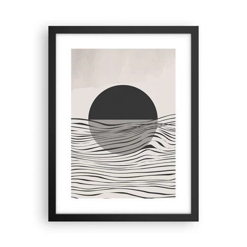 Poster in black frame - Half Composition - 30x40 cm