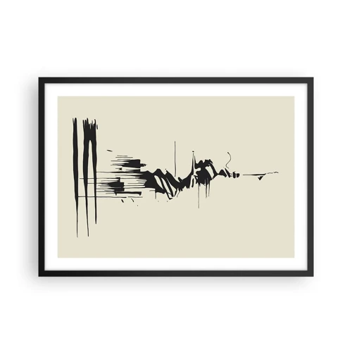 Poster in black frame - Hasty Abstract - 70x50 cm