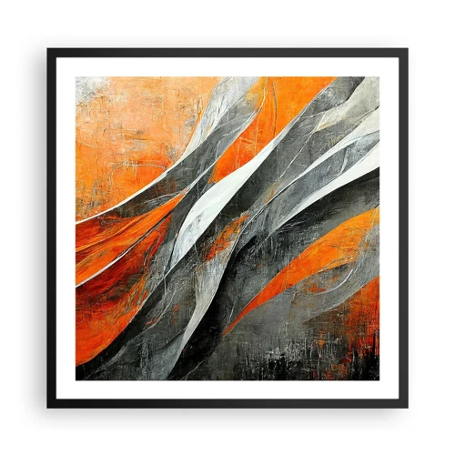 Poster in black frame - Heat and Coolness - 60x60 cm