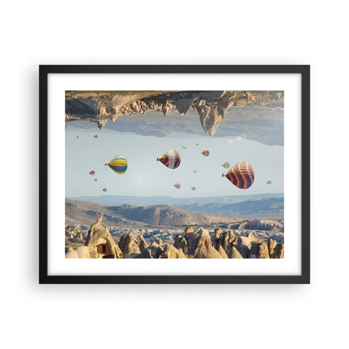 Poster in black frame - Here Everything Is Possible - 50x40 cm