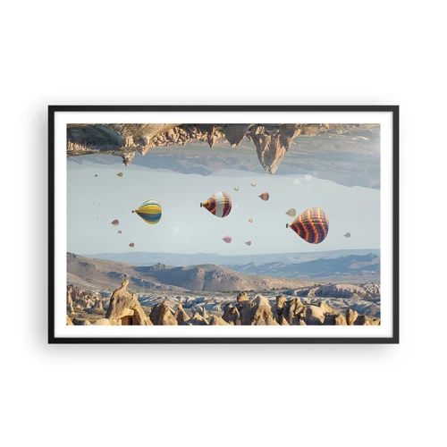 Poster in black frame - Here Everything Is Possible - 91x61 cm