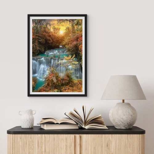 Poster in black frame - Hidden Forest Treasure - 50x70 cm