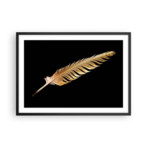 Poster in black frame - High-Class Feather - 70x50 cm