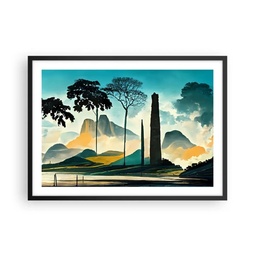 Poster in black frame - Higher and Higher - 70x50 cm