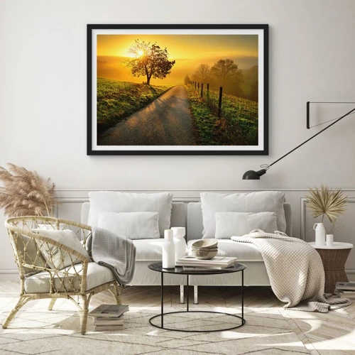 Poster in black frame - Honey Afternoon - 100x70 cm