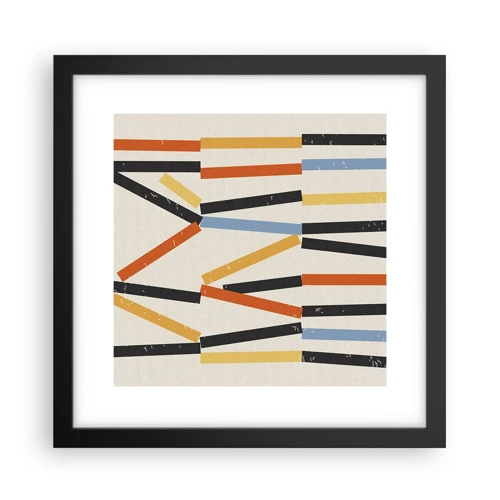 Poster in black frame - Horizontal Composition - 30x30 cm