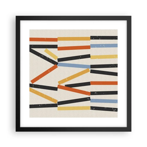 Poster in black frame - Horizontal Composition - 40x40 cm