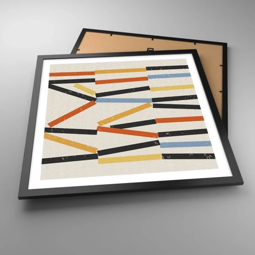 Poster in black frame - Horizontal Composition - 50x50 cm