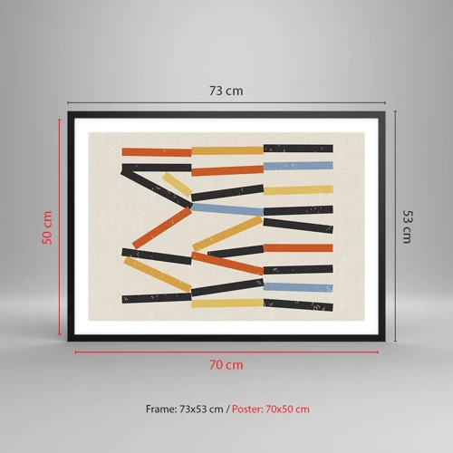 Poster in black frame - Horizontal Composition - 70x50 cm