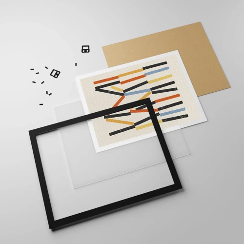 Poster in black frame - Horizontal Composition - 70x50 cm