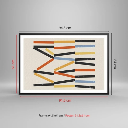 Poster in black frame - Horizontal Composition - 91x61 cm