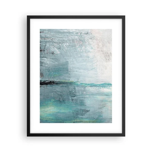 Poster in black frame - Horizontally in Blue - 40x50 cm