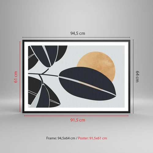 Poster in black frame - Hot Summer's Day - 91x61 cm