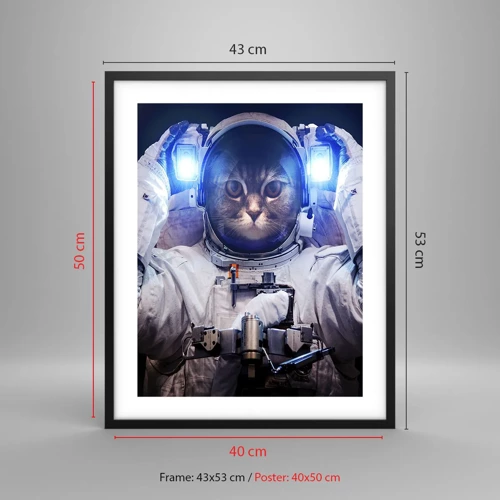 Poster in black frame - Houston, You've Got a Problem - 40x50 cm