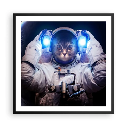 Poster in black frame - Houston, You've Got a Problem - 60x60 cm