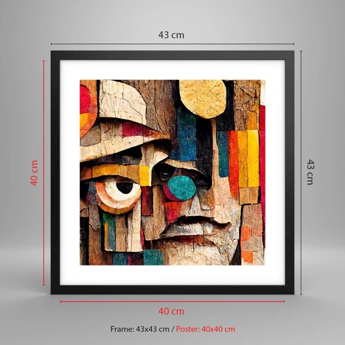 Poster in black frame - I Can See You - 40x40 cm