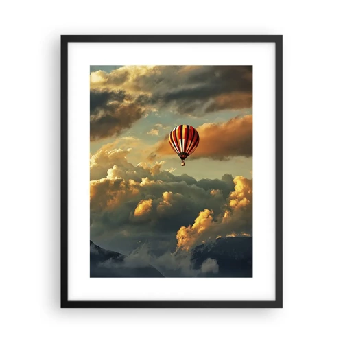 Poster in black frame - I Like Flying - 40x50 cm