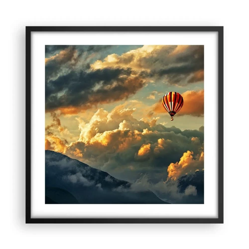 Poster in black frame - I Like Flying - 50x50 cm