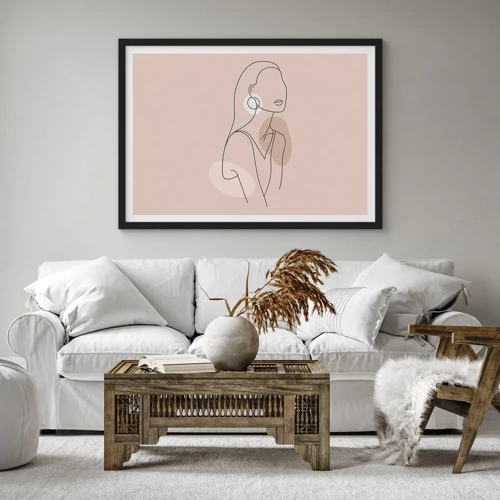 Poster in black frame - Icon of Girlhood - 100x70 cm