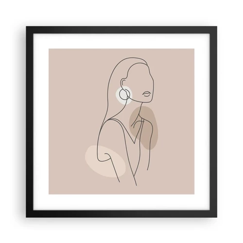 Poster in black frame - Icon of Girlhood - 40x40 cm