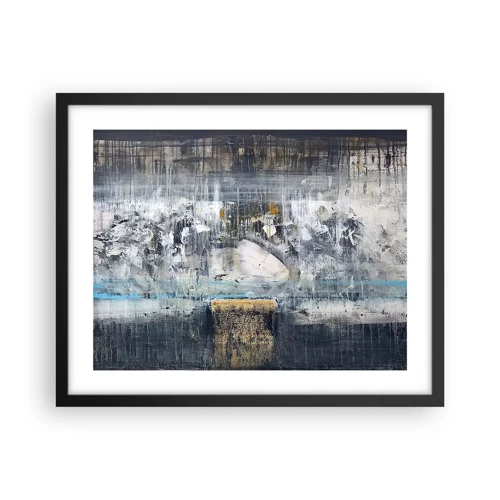 Poster in black frame - Icy Path - 50x40 cm