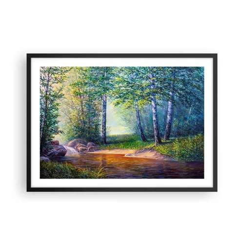 Poster in black frame - Idyllic Scenery - 70x50 cm