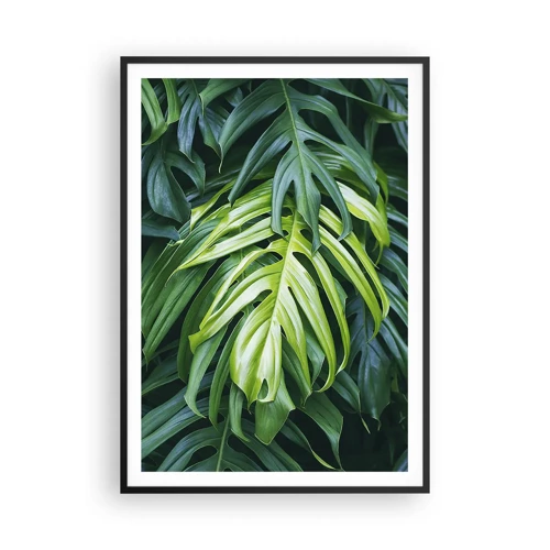 Poster in black frame - Immerse Yourself in Freshness - 70x100 cm