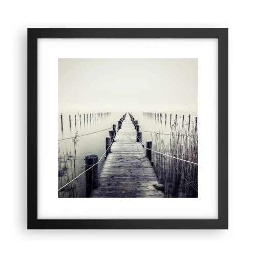 Poster in black frame - Immerse Yourself in Peace - 30x30 cm